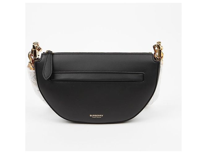 Burberry Mini borsa a tracolla in pelle con zip Olympe Black Nero - vista 2