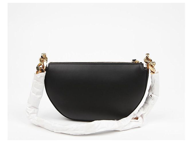 Burberry Mini borsa a tracolla in pelle con zip Olympe Black Nero - vista 4