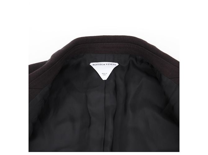 Bottega Veneta Giacca strutturata in cotone melange marrone - vista 15