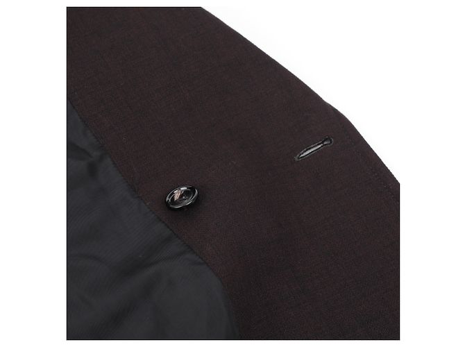 Bottega Veneta Giacca strutturata in cotone melange marrone - vista 18