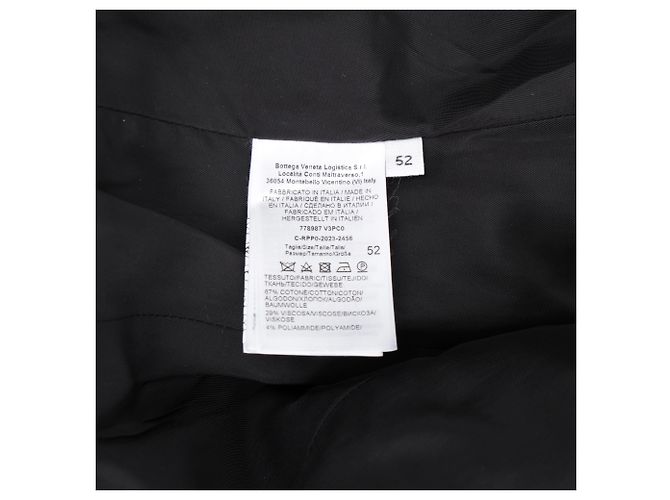 Bottega Veneta Giacca strutturata in cotone melange marrone - vista 20