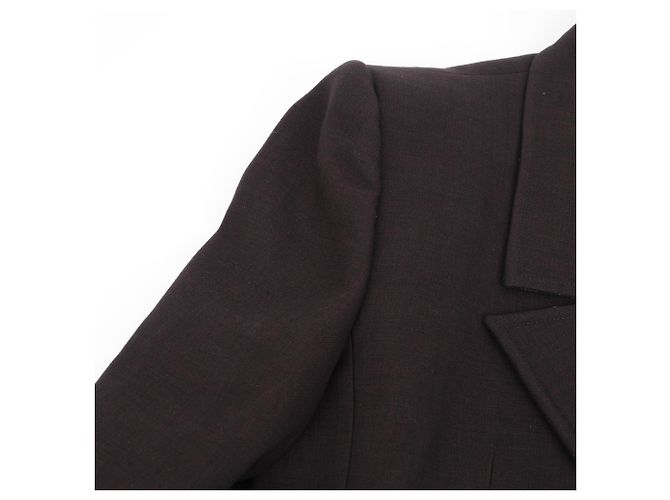 Bottega Veneta Giacca strutturata in cotone melange marrone - vista 6