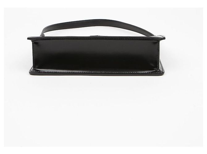 Prada Mini borsa spazzolata con logo triangolare nera Nero - vista 6