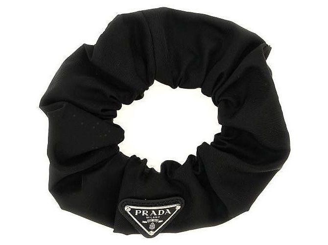 Prada Fascia per capelli intrecciata in Re-Nylon Nero - vista 4
