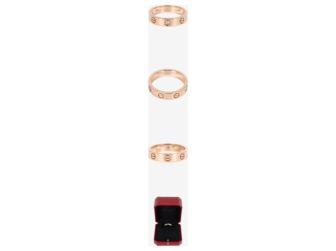 Cartier Love Ehering Roségold Diamant Pink - Ansicht 2