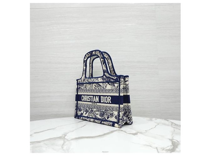 Dior Mini Book Tote Tuileries Blue - vista 2