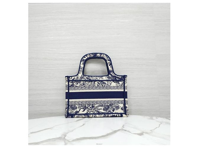 Dior Mini Book Tote Tuileries Blue - vista 3