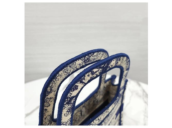 Dior Mini Book Tote Tuileries Blue - vista 4