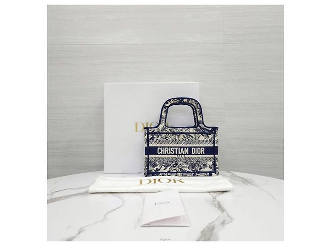 Dior Mini Book Tote Tuileries Blue - vista 8