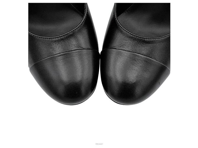 Chanel Décolleté Mary Jane Nero - vista 3