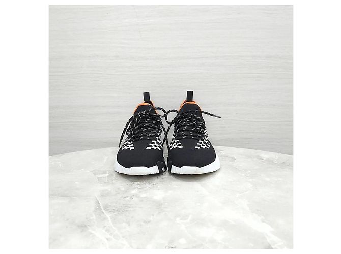 Hermès Zapatillas Flex Technical Knit Black Negro - vista 2