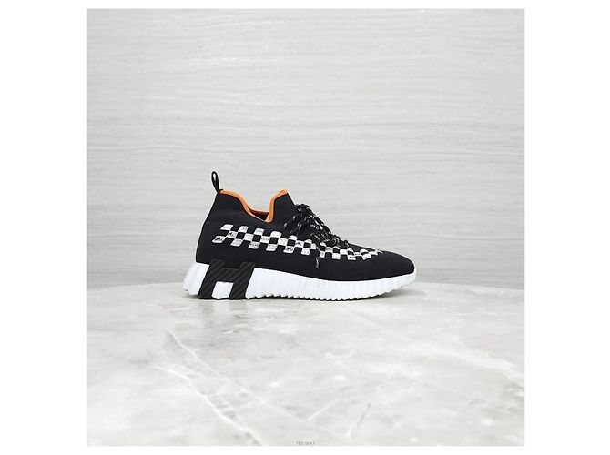 Hermès Zapatillas Flex Technical Knit Black Negro - vista 5