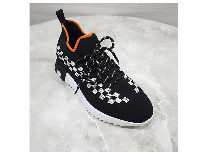 Hermès Zapatillas Flex Technical Knit Black Negro - vista 6