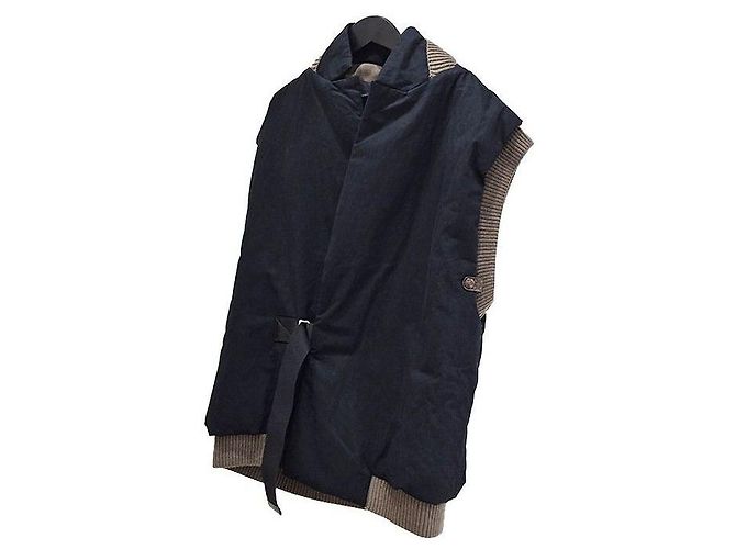 Louis Vuitton Ärmellose Strickjacke Schwarz - Ansicht 2