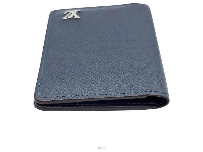 Louis Vuitton Organizer Taiga Blu - vista 3