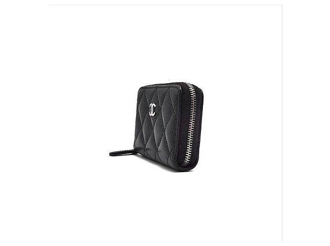 Tarjetero Chanel Caviar de piel negra Negro - vista 2