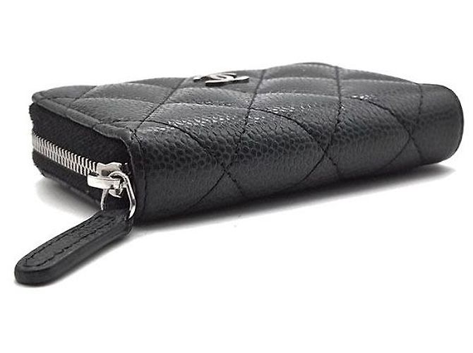 Tarjetero Chanel Caviar de piel negra Negro - vista 5