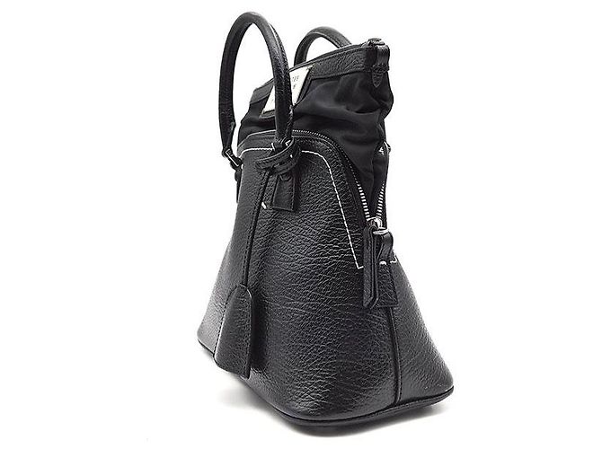 Maison Martin Margiela Sac à bandoulière Maison Margiela 5AC noir en cuir - vue 2