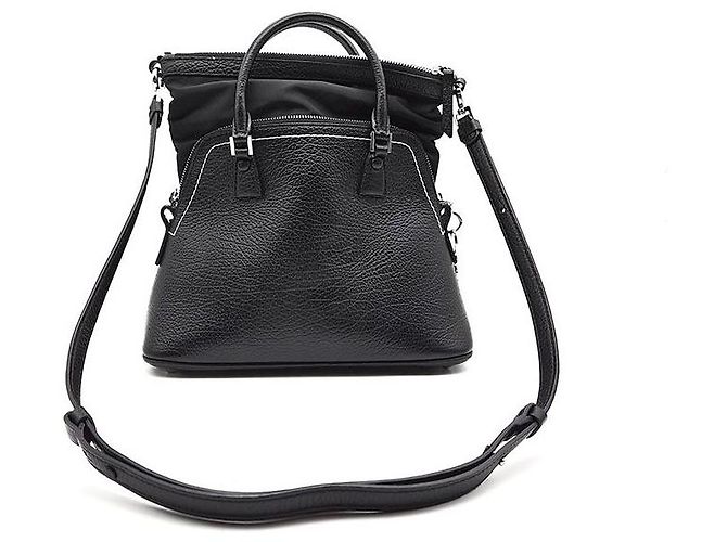 Maison Martin Margiela Sac à bandoulière Maison Margiela 5AC noir en cuir - vue 3