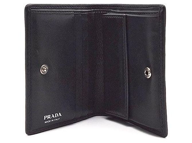 Portafoglio Prada Diagram in pelle nera Nero - vista 6