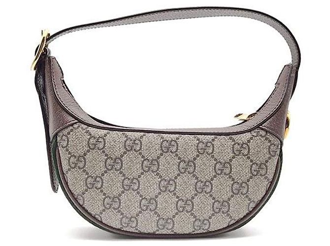 Gucci Borsa Hobo Mini Ophidia GG Supreme Marrone - vista 3