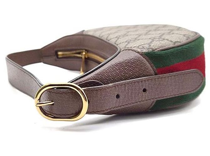 Gucci Borsa Hobo Mini Ophidia GG Supreme Marrone - vista 8