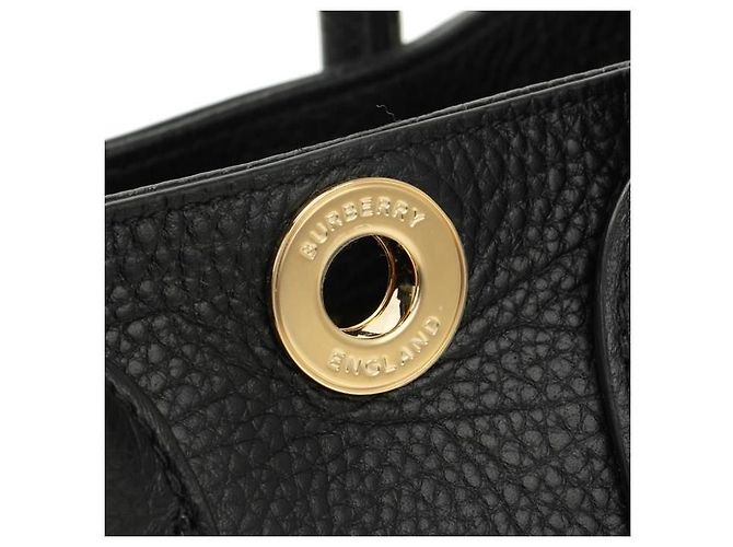 Burberry Mini borsa in pelle a scacchi Vermonji Nero - vista 5