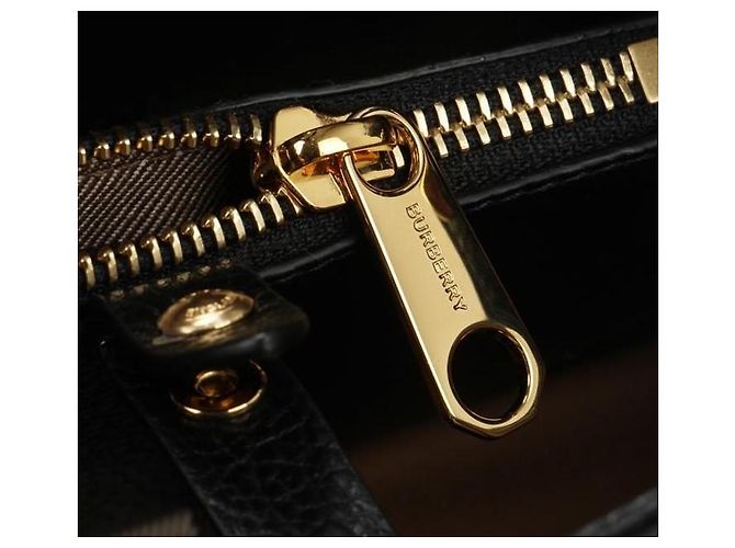 Burberry Mini borsa in pelle a scacchi Vermonji Nero - vista 7