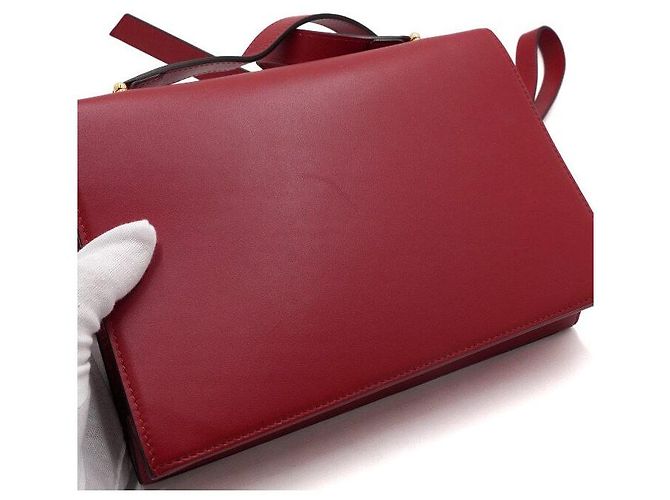 Gucci Borsa a tracolla e crossbody Jumi Small in vitello rosso - vista 10