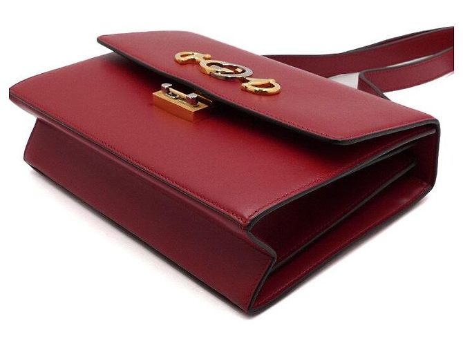 Gucci Borsa a tracolla e crossbody Jumi Small in vitello rosso - vista 8