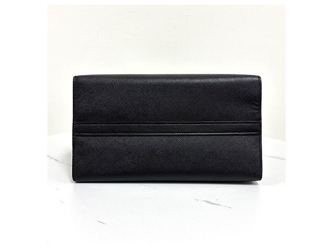 Prada Borsa Tote Saffiano Nera Nero - vista 10