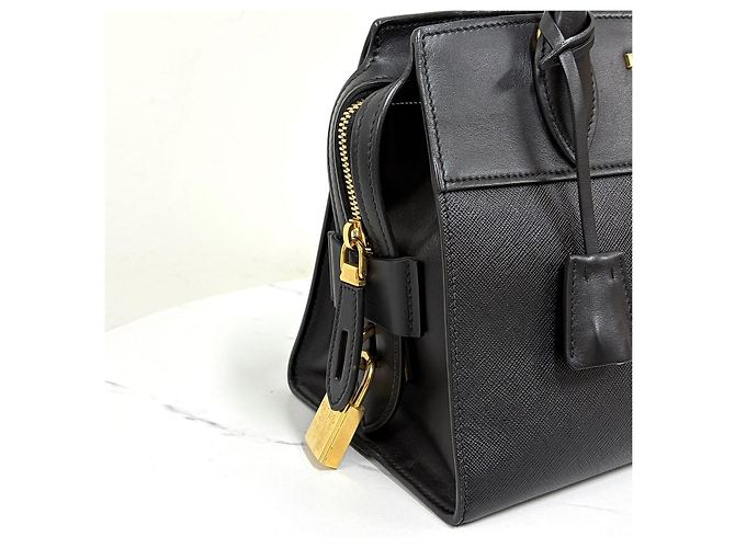 Prada Borsa Tote Saffiano Nera Nero - vista 8