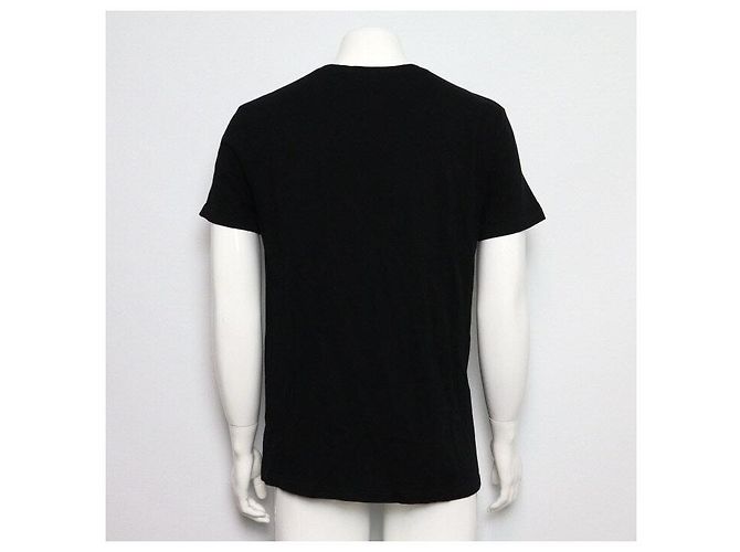 Alexander Mcqueen T-shirt a maniche corte in cotone nero con stampa a teschio - vista 4