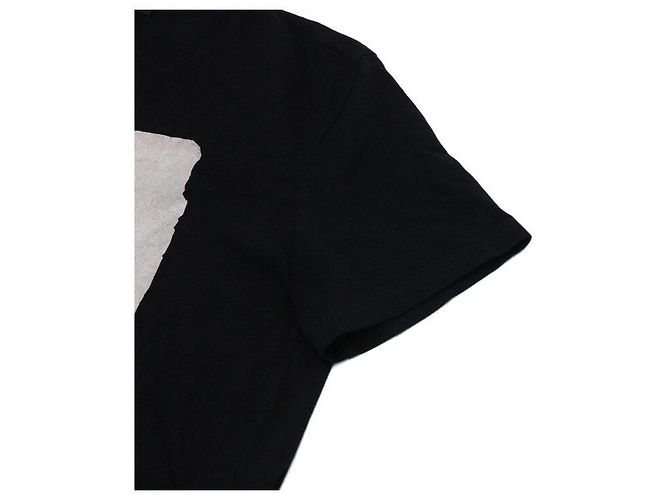 Alexander Mcqueen T-shirt a maniche corte in cotone nero con stampa a teschio - vista 6