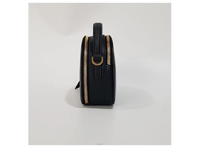Prada Borsa a tracolla Odette Triangle Logo Nero - vista 3