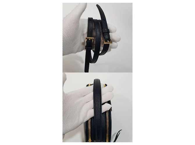Prada Borsa a tracolla Odette Triangle Logo Nero - vista 5