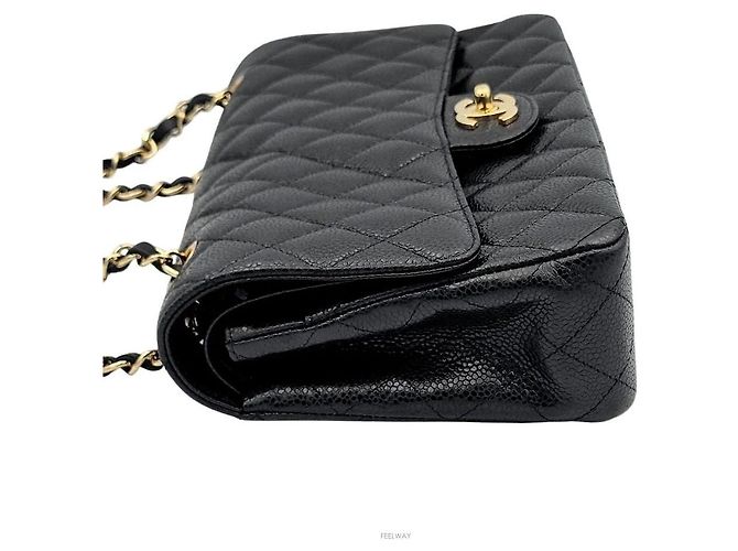 Chanel Caviar Classic Medium Nero - vista 4