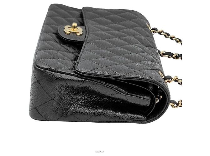 Chanel Caviar Classic Medium Nero - vista 5