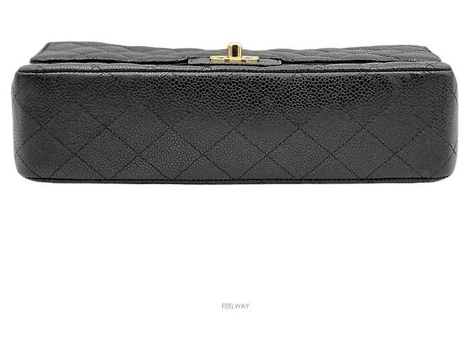 Chanel Caviar Classic Medium Nero - vista 6
