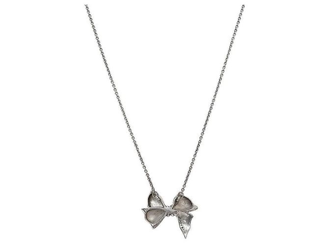 Tiffany & Co Ribbon Silver Necklace Silvery - view 2