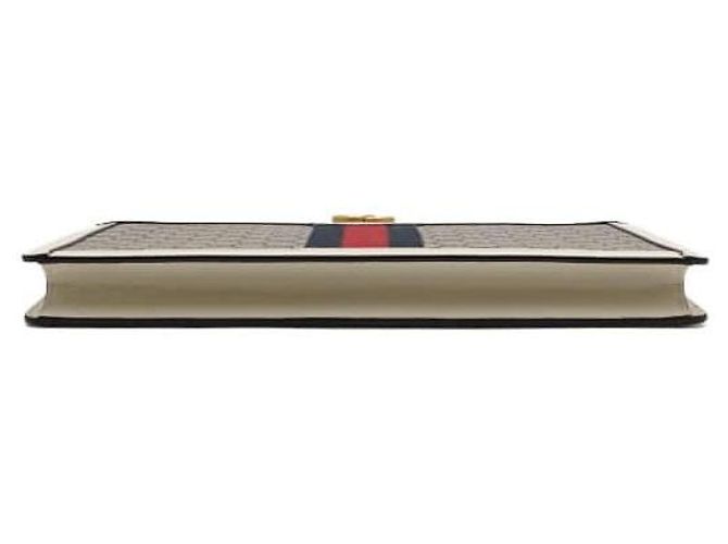 Gucci Custodia Portfolio GG Bianca Borsa Clutch Unisex Bianco - vista 7