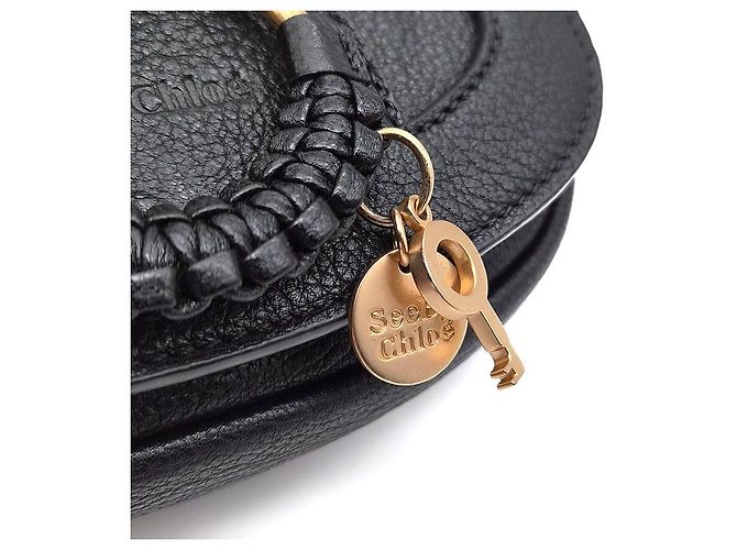 Chloé Mini Borsa a Mano See by Chloe Nera in Pelle Nero - vista 8
