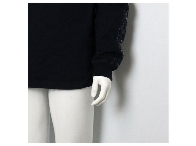 Dior Langarm-T-Shirt für Herren aus Oblique-Baumwolle Blau - Ansicht 3