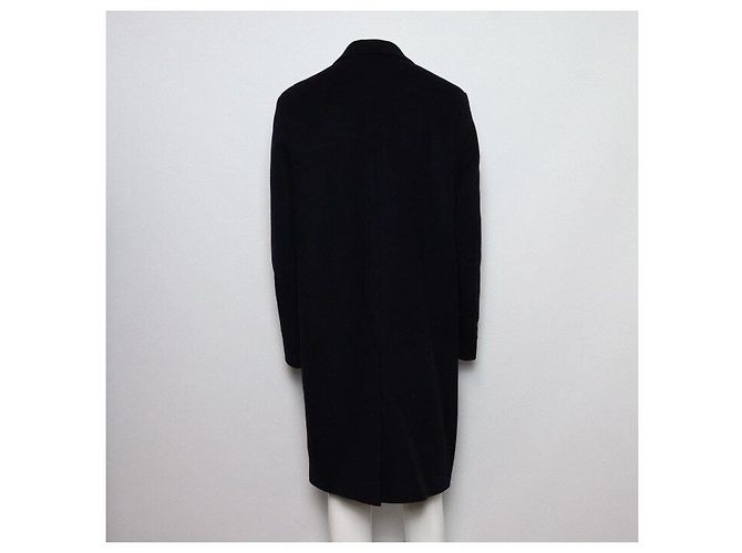 Loewe Shearling Fur Cashmere Blend Wool Coat Men's Jacket Blue - view 4
