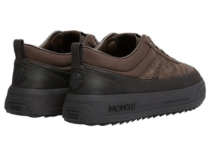 Moncler Sneaker in nubuck e camoscio Marrone - vista 3