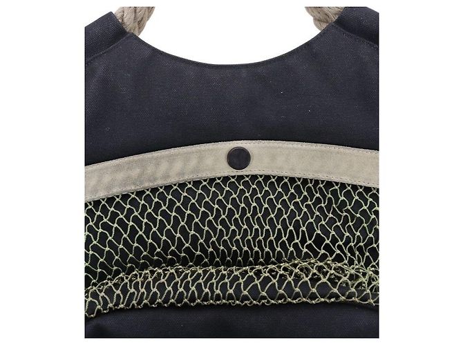 Chanel Borsa a tracolla CC in tela nera con fiori Nero - vista 10