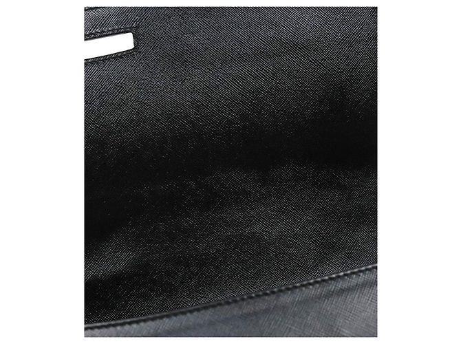 Salvatore Ferragamo Borsa a tracolla con patta Gancini nera Nero - vista 10