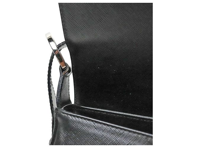 Salvatore Ferragamo Borsa a tracolla con patta Gancini nera Nero - vista 9