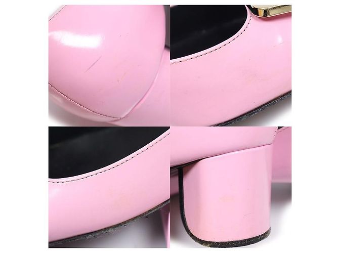 Roger Vivier Décolleté Trombetta in Vernice Rosa da Donna - vista 6