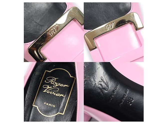 Roger Vivier Décolleté Trombetta in Vernice Rosa da Donna - vista 7